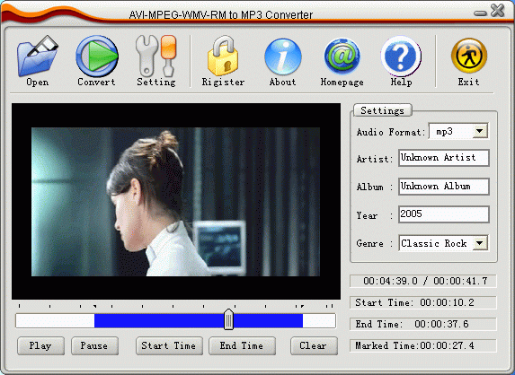 โปรแกรมแปลงไฟล์ Allok AVI MPEG WMV RM to MP3 โปรแกรมแปลงไฟล์ Allok AVI MPEG WMV RM to MP3