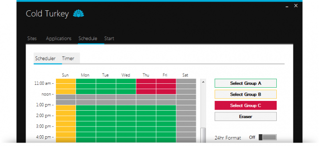 โปรแกรมตั้งเวลาบล็อกเว็บไซต์ Cold Turkey โปรแกรมตั้งเวลาบล็อกเว็บไซต์ Cold Turkey