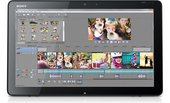 Sony Movie Studio HD (โปรแกรม Sony ตัดต่อวิดีโอ HD) : 