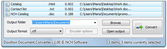 โปรแกรมแปลงไฟล์ Doxillion Document Converter โปรแกรมแปลงไฟล์ Doxillion Document Converter