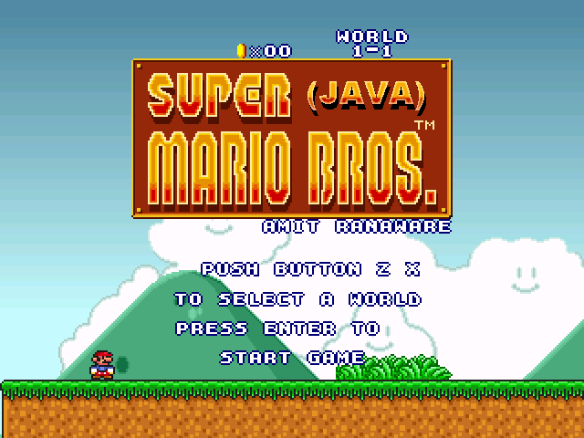 Super Mario Bros Java (เกมส์ ซุปเปอร์มาริโอ้ บน PC แบบ Retro ฟรี) : 