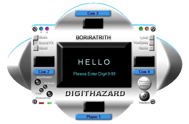 เกมส์ทายตัวเลขปริศนา Boriratrith DigitHazard เกมส์ทายตัวเลขปริศนา Boriratrith DigitHazard