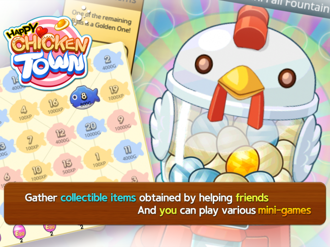 Happy Chicken Town (App เกมส์ร้านอาหารและฟาร์ม) : 