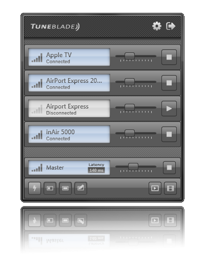 โปรแกรมสตรีมไฟล์เพลง TuneBlade โปรแกรมสตรีมไฟล์เพลง TuneBlade