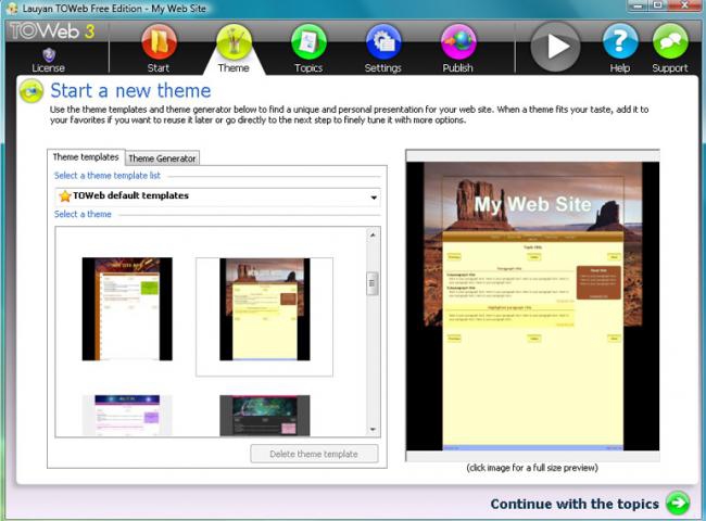 โปรแกรมสร้างเว็บไซต์ TOWeb โปรแกรมสร้างเว็บไซต์ TOWeb