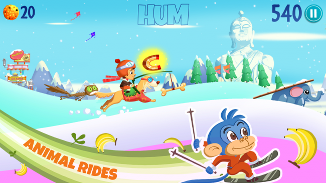 Chhota Bheem Himalayan (App เกมส์สกีบนเขาหิมาลัย) : 