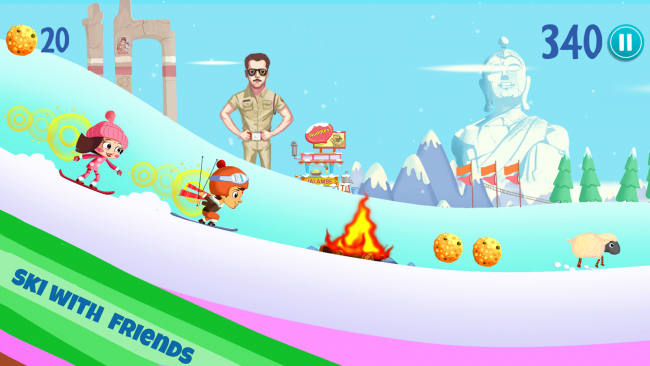 Chhota Bheem Himalayan (App เกมส์สกีบนเขาหิมาลัย) : 