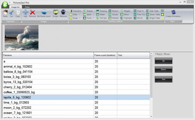โปรแกรมทำสไลด์โชว์ Picture2avi Pro โปรแกรมทำสไลด์โชว์ Picture2avi Pro