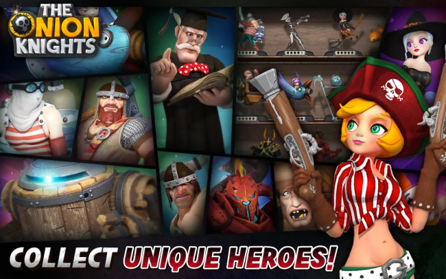 The Onion Knights (App เกมส์อัศวินหัวหอมป้องกันฐาน) : 