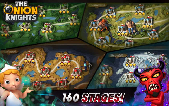 The Onion Knights (App เกมส์อัศวินหัวหอมป้องกันฐาน) : 