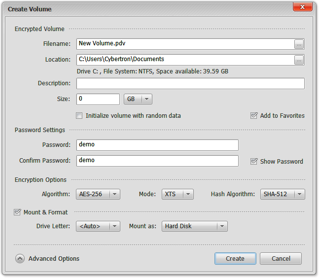 โปรแกรม Privacy Drive ซ่อนไฟล์ ป้องกันไฟล์