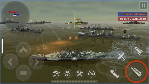 เกมส์เรือรบ WARSHIP BATTLE 3D เกมส์เรือรบ WARSHIP BATTLE 3D
