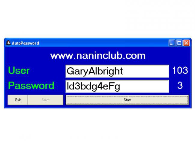 AutoPassword (โปรแกรม AutoPassword สร้างรหัสผ่านแบบสุ่มอัตโนมัติ) : 