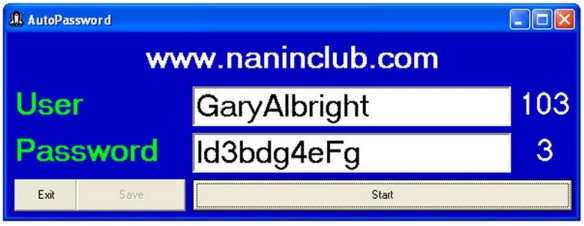 โปรแกรมสร้างรหัสผ่านแบบสุ่ม AutoPassword