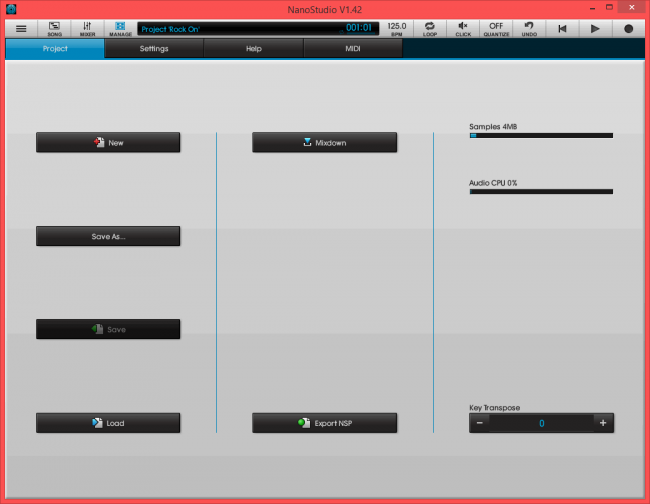 โปรแกรมแต่งเพลง มิกซ์เสียง NanoStudio โปรแกรมแต่งเพลง มิกซ์เสียง NanoStudio