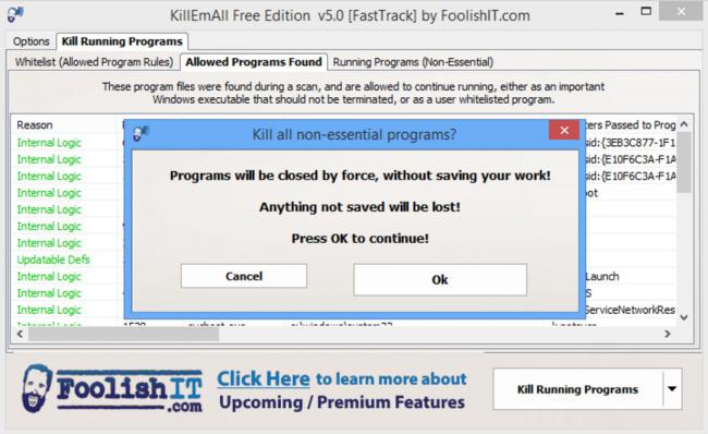 โปรแกรมปิดโปรแกรม KillEmAll