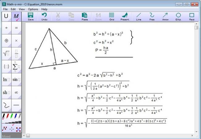 โปรแกรมแก้สมการ Math-o-mir