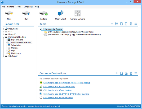 โปรแกรมสำรองข้อมูล Uranium Backup Free โปรแกรมสำรองข้อมูล Uranium Backup Free