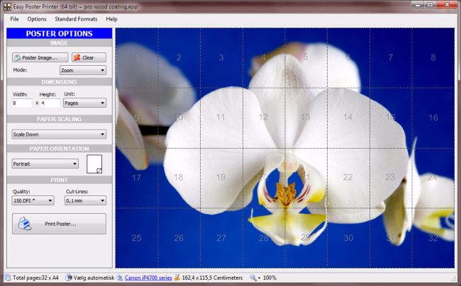 โปรแกรมปริ้นโปสเตอร์ Easy Poster Printer