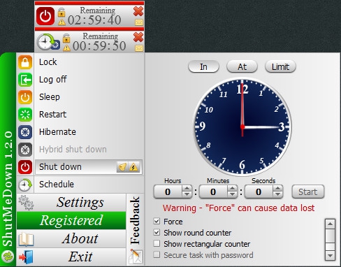 โปรแกรมตั้งเวลาปิดเครื่อง ShutMeDown โปรแกรมตั้งเวลาปิดเครื่อง ShutMeDown