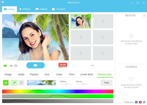 ManyCam (โหลด ManyCam เพิ่มลูกเล่น กล้อง Webcam ฟรี) : ManyCam (โหลด ManyCam เพิ่มลูกเล่น กล้อง Webcam ฟรี) :
