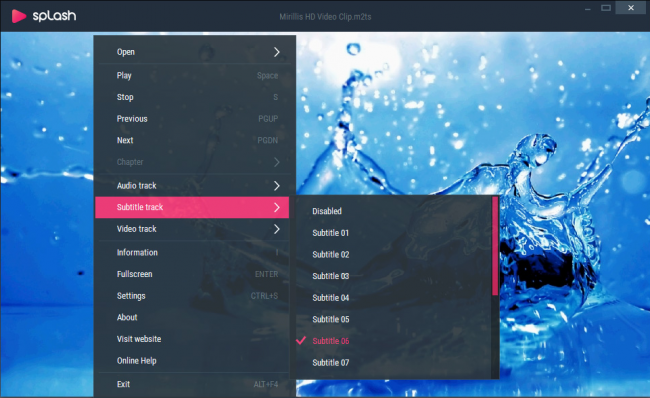 โปรแกรมดูหนัง ฟังเพลง Splash
