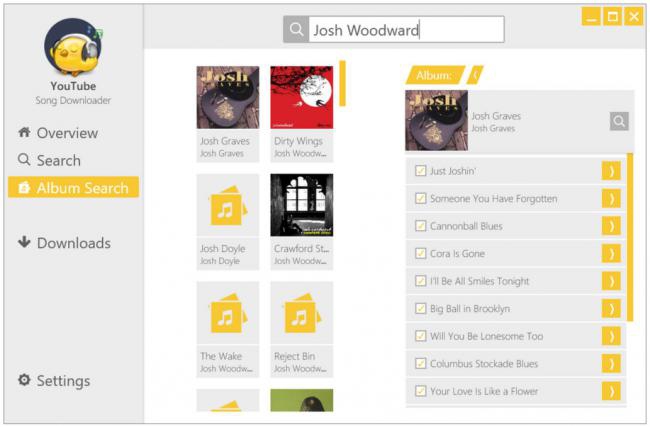 โปรแกรมดาวน์โหลดเพลง YouTube Song Downloader