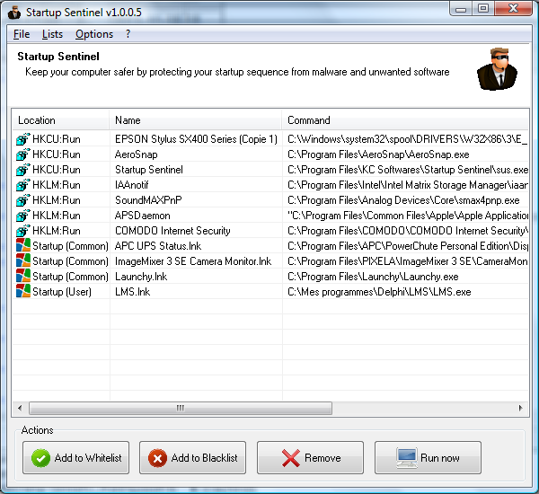 โปรแกรมเปิดวินโดวส์ Startup Sentinel