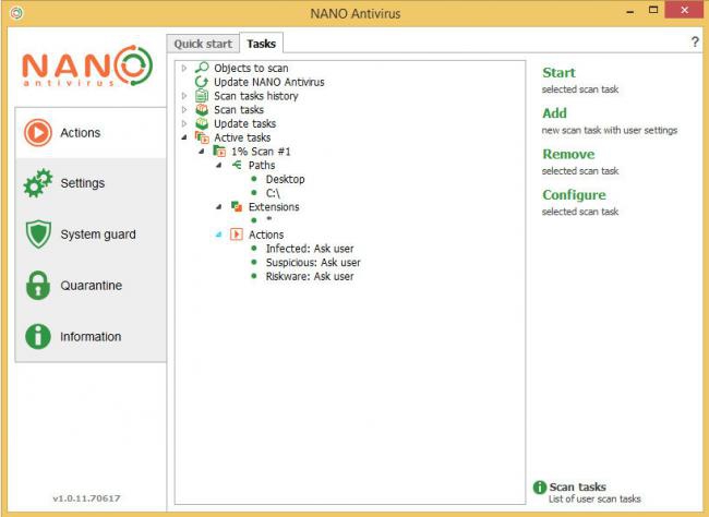โปรแกรมป้องกันไวรัส NANO Anti Virus