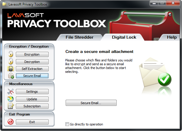 Lavasoft Privacy Toolbox (รักษาความปลอดภัยของข้อมูล ทั้งการทำลาย และ จัดเก็บ) : Lavasoft Privacy Toolbox (รักษาความปลอดภัยของข้อมูล ทั้งการทำลาย และ จัดเก็บ) :