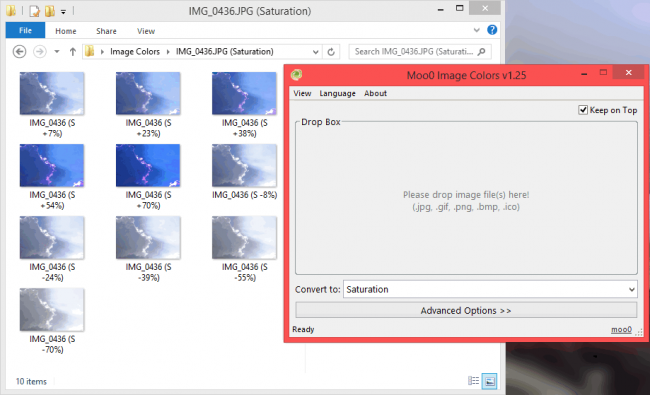 โปรแกรมแต่งภาพ Image Colors