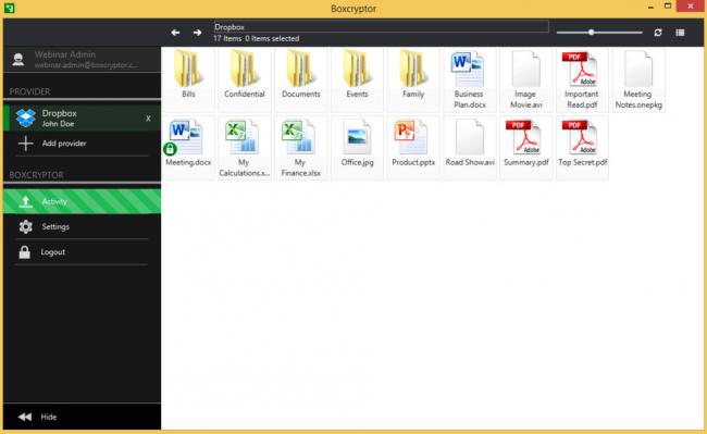 โปรแกรมเข้ารหัสไฟล์ Boxcryptor