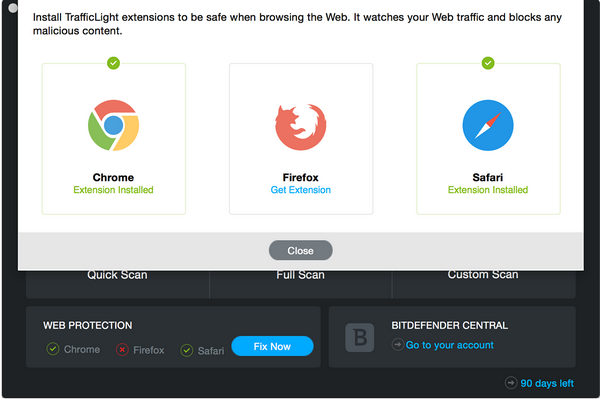 BitDefender Antivirus for Mac (โปรแกรม BitDefender Antivirus ป้องกันไวรัส สำหรับ Mac) : 