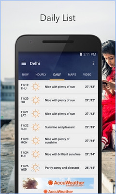 App รายงานอากาศ AccuWeather