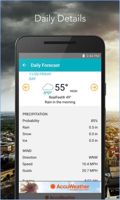App รายงานอากาศ AccuWeather