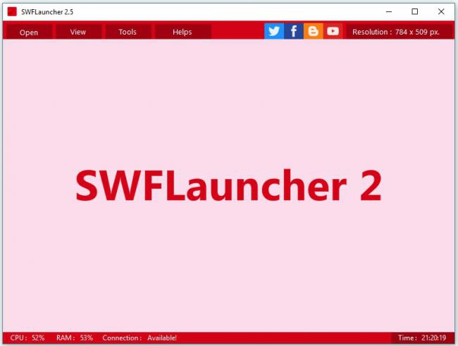 โปรแกรมเปิดไฟล์แฟลช SWFLauncher
