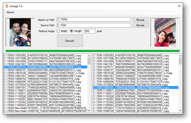 โปรแกรมจัดการขนาดไฟล์รูปภาพ sImage
