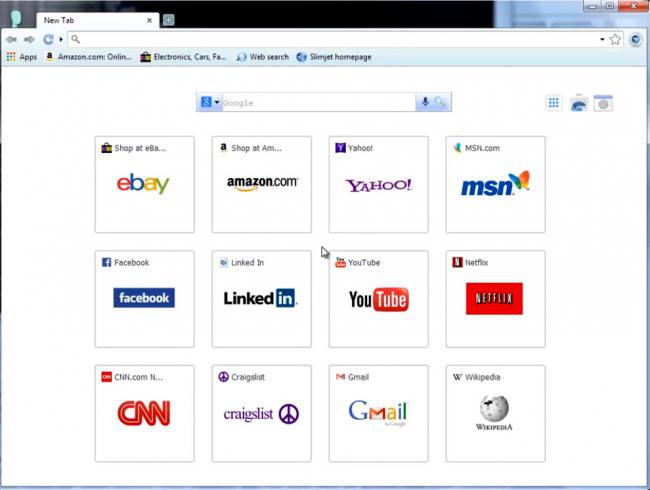 เว็บเบราว์เซอร์ Slimjet