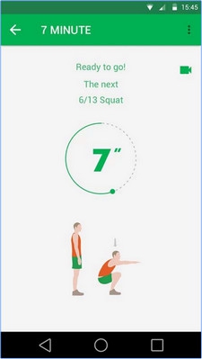 7 Minute Workout (App ออกกำลังกายแบบง่ายๆ ใน 7 นาที) : 7 Minute Workout (App ออกกำลังกายแบบง่ายๆ ใน 7 นาที) :