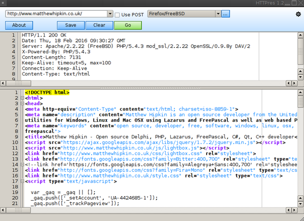 โปรแกรมตรวจสอบโฮสต์ปลายทาง httpres
