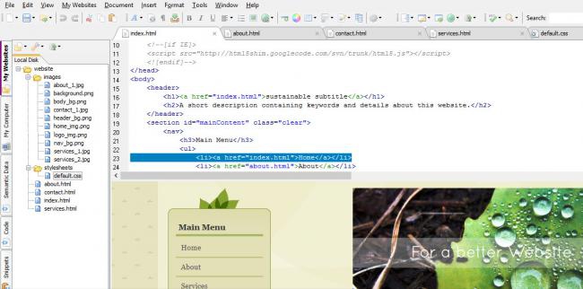 โปรแกรมทำเว็บ เขียนเว็บ Free HTML Editor โปรแกรมทำเว็บ เขียนเว็บ Free HTML Editor