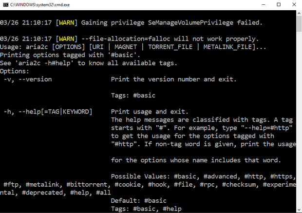 โปรแกรมช่วยดาวน์โหลด aria2 โปรแกรมช่วยดาวน์โหลด aria2