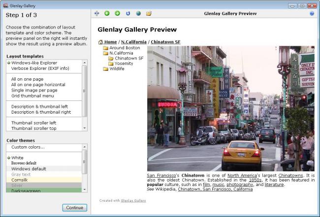โปรแกรมสร้างอัลบั้มรูปออนไลน์ Glenlay Gallery โปรแกรมสร้างอัลบั้มรูปออนไลน์ Glenlay Gallery