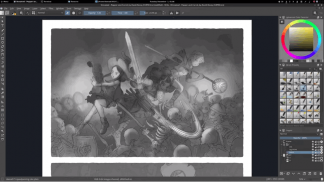 Krita Studio (โปรแกรม Krita วาดรูป เยี่ยงมืออาชีพ) : 