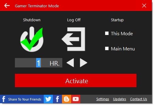Automatic Shutdown N (โปรแกรมปิดเครื่องคอมพิวเตอร์อัตโนมัติ แบบพิเศษ) : 