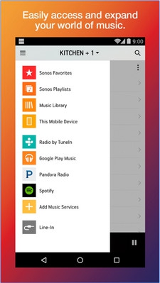 App ควบคุมลำโพง Sonos Controller