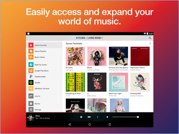 App ควบคุมลำโพง Sonos Controller