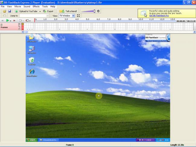 โปรแกรมอัดวิดีโอหน้าจอพร้อมเสียง FlashBack Express