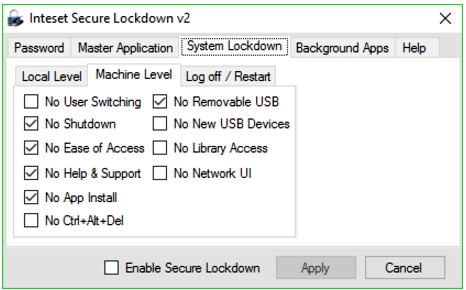 โปรแกรมล็อกคอมพิวเตอร์ Secure Lockdown โปรแกรมล็อกคอมพิวเตอร์ Secure Lockdown