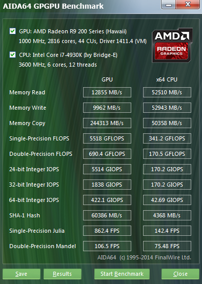 โปรแกรมทดสอบการ์ดจอ AIDA64 Extreme Edition